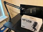 Rode NT-USB + Rode PSA1 Studioarm Compleet, Studiomicrofoon, Ophalen of Verzenden, Zo goed als nieuw