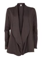 Vila leigh cardigan antracietgrijs vallend vest waterfall M, Maat 38/40 (M), Vila, Nieuw, Ophalen of Verzenden