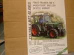 F 154 : Fendt Farmer 200 V, Ophalen of Verzenden, Nieuw, Folder