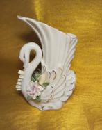 Vintage zwaan en gans vaasjes wit keramiek kitsch, Antiek en Kunst, Antiek | Keramiek en Aardewerk, Ophalen of Verzenden