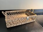 Rivièra Maison rieten mand / dienblad, Huis en Inrichting, Gebruikt, Mand, Ophalen of Verzenden, Riet