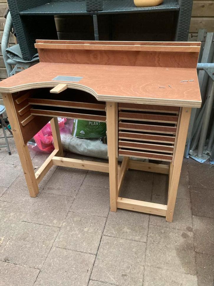 Goudsmid Werkbank - Edelsmid Bank nieuw, Doe-het-zelf en Verbouw, Werkbanken, Nieuw, Ophalen of Verzenden