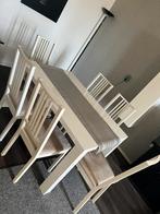 Eet tafel met 6 stoelen, Huis en Inrichting, Tafels | Eettafels, Ophalen of Verzenden