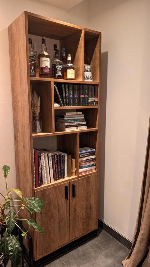 Boeken en-vakkenkast, Huis en Inrichting, Kasten | Boekenkasten, Zo goed als nieuw, 200 cm of meer, 25 tot 50 cm, Ophalen