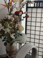 Mooi  boeket kunstbloemen in exxclusieve vaas.  H: 115cm, Ophalen, Zo goed als nieuw, Binnen