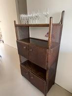 Houten kast met rotan details, Ophalen of Verzenden, Zo goed als nieuw