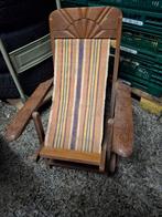Vintage Kinder Klapstoel - Deckchair, Antiek en Kunst, Antiek | Meubels | Stoelen en Banken, Ophalen of Verzenden