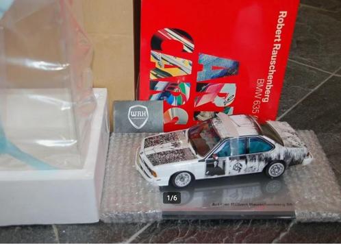 SUMMERSALE 1:18 BMW 635 CSI Art Car Rauschenberg Autoart WRH, Hobby en Vrije tijd, Modelauto's | 1:18, Zo goed als nieuw, Auto