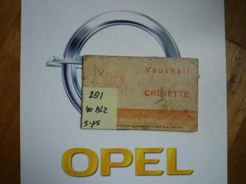 Vauxhall Chevette instructieboekje NL nr 281 beschikbaar voor biedingen