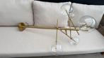 Gouden lamp met 6 bollen, dimbaar, Huis en Inrichting, Lampen | Hanglampen, Ophalen, Gebruikt