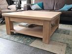 Massief eiken salontafel, Ophalen, Zo goed als nieuw, Minder dan 50 cm, 100 tot 150 cm