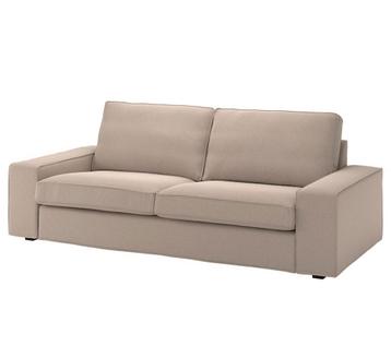 IKEA Kivik Beige Bank + Poef (Tallmyra Limited Edition) - afbeelding 3