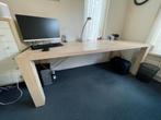 Gratis eetkamertafel 220x90 massief blad van 40 mm dik, Ophalen, Gebruikt, 200 cm of meer, 50 tot 100 cm