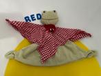 3917 ikea knuffellap lap doekje kikker rood geruit 3x, Ophalen of Verzenden, Zo goed als nieuw, Kikker