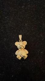 14k Gouden Teddybeer Hanger 6,1gram (Nieuw) L3,2xB1,8cm, Nieuw, Goud, Ophalen of Verzenden, Overige voorstellingen