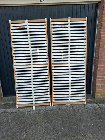 2 prima houten EUROFLEX bedbodems/lattenbodems, 80 x 200 beschikbaar voor biedingen