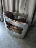 Mooie fauteuil Aviator model, eye-catcher, Ophalen, Zo goed als nieuw, 75 tot 100 cm, 50 tot 75 cm