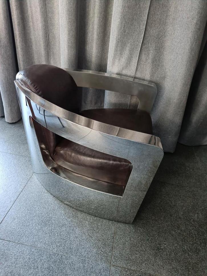 Mooie fauteuil Aviator model, eye-catcher, Huis en Inrichting, Fauteuils, Zo goed als nieuw, 50 tot 75 cm, 75 tot 100 cm, Ophalen