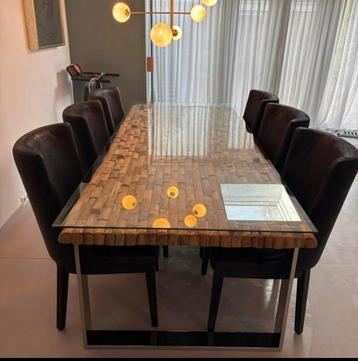 Rofra Home Eettafel 240x100 en Stoelen,Salontafel €650 alles beschikbaar voor biedingen