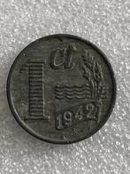 1 cent 1942, Postzegels en Munten, Munten | Nederland, Verzenden, Koningin Wilhelmina, 1 cent, Losse munt
