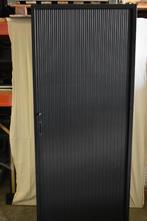 Kembo zwarte archiefkasten/roldeurkasten 80cm breed, 50 tot 100 cm, 25 tot 50 cm, Metaal, 150 tot 200 cm