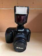Nikon F50 met 35-80mm lens incl Nikon flitser - 100% Werkend, Ophalen of Verzenden, Gebruikt, Spiegelreflex, Nikon