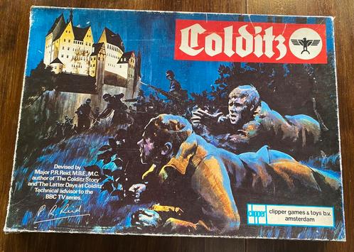 Oud jaren 70 bordspel van Colditz compleet met speluitleg, Hobby en Vrije tijd, Gezelschapsspellen | Bordspellen, Gebruikt, Vijf spelers of meer