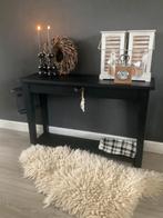 Sidetable Black & Wood & Tuigleer Tafel, Huis en Inrichting, Tafels | Sidetables, Ophalen of Verzenden, Zo goed als nieuw