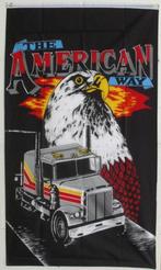 Vlag " The American way " Vrachtwagen en adelaar, Diversen, Vlaggen en Wimpels, Nieuw, Verzenden