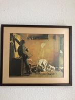 Drie portretten met jager en honden, Antiek en Kunst, Kunst | Schilderijen | Klassiek, Ophalen