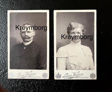 2 x CDV hr en mevr Kreymborg Den Bosch ( modehuis) beschikbaar voor biedingen