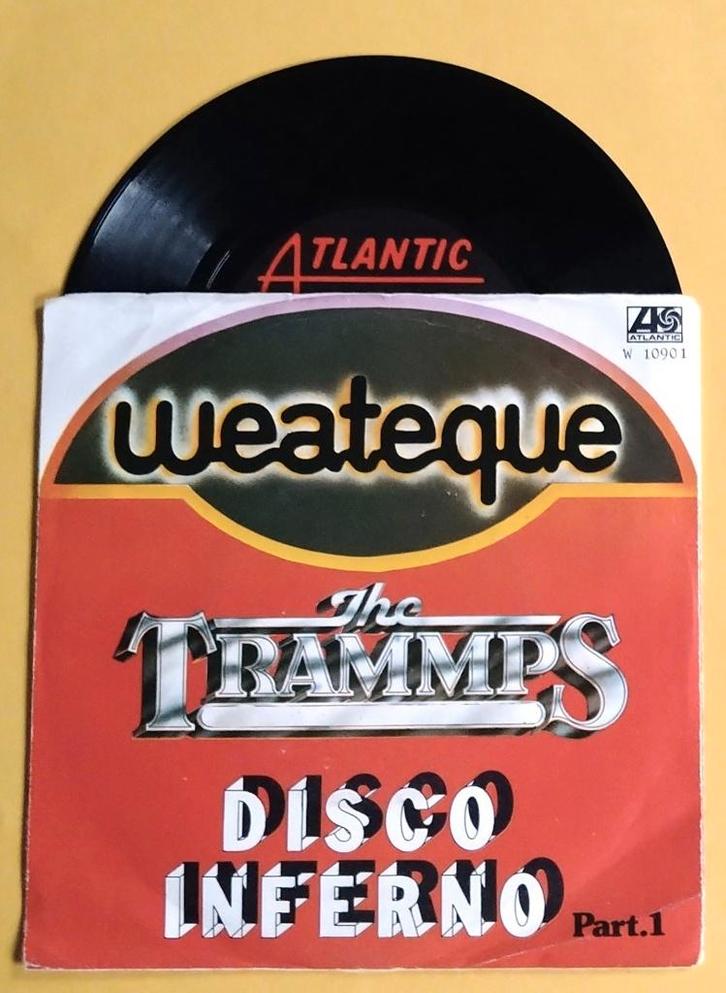 Top2000#1430 The Trammps - Disco inferno P1&P2 (IT*), Cd's en Dvd's, Vinyl Singles, Zo goed als nieuw, Single, Overige genres