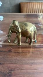 Vintage messing olifant 10 cm, Antiek en Kunst, Ophalen of Verzenden