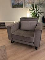 Taupe leren love seat - comfortabel!, Huis en Inrichting, Fauteuils, Ophalen, Gebruikt, 100 tot 125 cm, Leer
