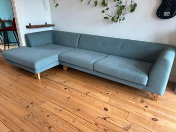 Prachtige groenblauwe hoekbank sofacompagny beschikbaar voor biedingen