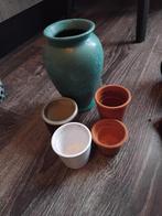 Koffiemokjes en bloempotjes, Tuin en Terras, Rond, Ophalen of Verzenden, Aardewerk, Minder dan 40 cm