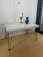 Vintage design hairpin bijzettafel, mozaïek salontafel, Ophalen