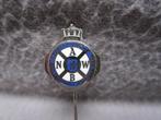 speld  A.N.W.B.    emaillen  zilverkleur, Ophalen of Verzenden, Zo goed als nieuw, Transport