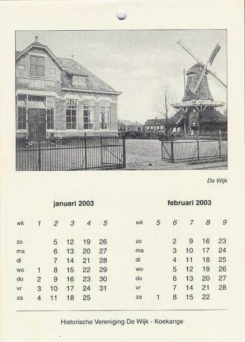 De Wijk, 3 kalenders met oa oude foto's beschikbaar voor biedingen