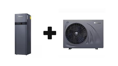 Incl. Installatie Full-electric SPRSUN CGK030-V4PB 9kW R290, Doe-het-zelf en Verbouw, Verwarming en Radiatoren, Nieuw, Overige typen