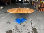 Eiken eet tafel rond, Ophalen, 100 tot 150 cm, Nieuw, Vijf personen of meer