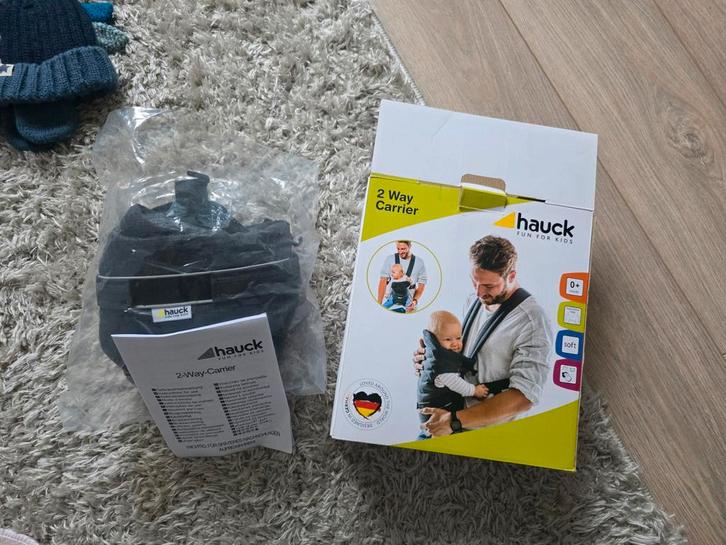 Hauck 2-Way Carrier Draagzak, Kinderen en Baby's, Babydragers en Draagdoeken, Zo goed als nieuw, Draagzak, Buik, Overige merken