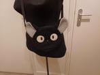 zwart stoffen schouder tasje, Ophalen of Verzenden, Zo goed als nieuw, Zwart, Schoudertasje