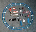 Lego blauwe rails + toebehoren, Ophalen of Verzenden, Gebruikt, Lego
