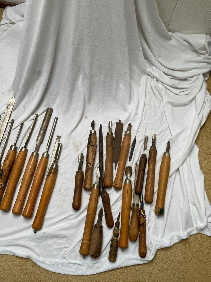 Set Houtdraaibeitels, Antiek en Kunst, Antiek | Gereedschap en Instrumenten, Ophalen of Verzenden