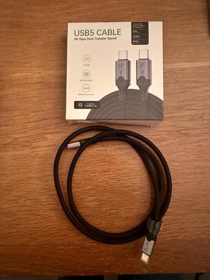 Tunderbolt 5 (USB5) kabel, Computers en Software, Pc- en Netwerkkabels, Nieuw, Ophalen of Verzenden
