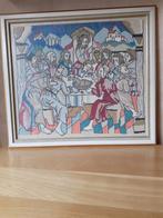 3x geborduurd schilderij, Ophalen of Verzenden, Overige typen