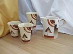 Art Deco Melkkan Conick SB126N + 3 bekers, Ophalen of Verzenden