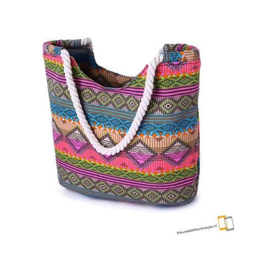 Zomertas - Strandtas / Zwemtas - Schoudertas ritssluiting Af, Sieraden, Tassen en Uiterlijk, Tassen | Schoudertassen, Nieuw, Overige merken