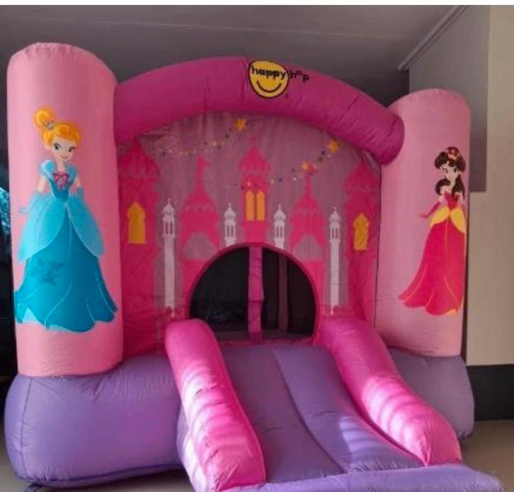 Springkussen - prinsessen - 1 tot 5 jaar, Hobby en Vrije tijd, Feestartikelen | Verhuur, Zo goed als nieuw, Overige, Ophalen